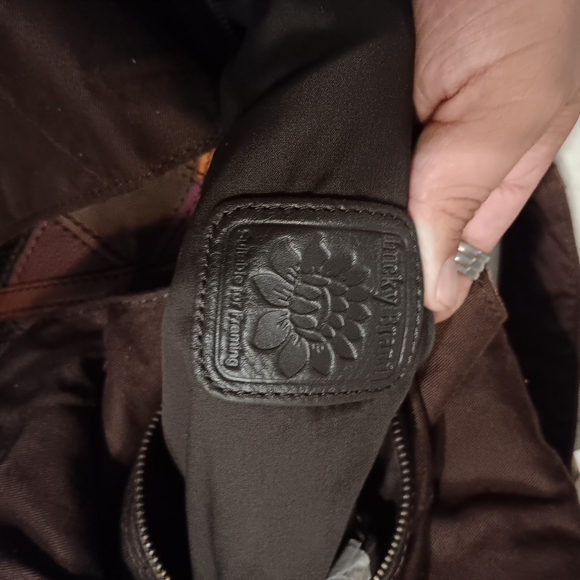 Vintage Lucky Brand Colorful Patchwork Hobo Bag Leather Tote #y2k - Picture 9 of 9